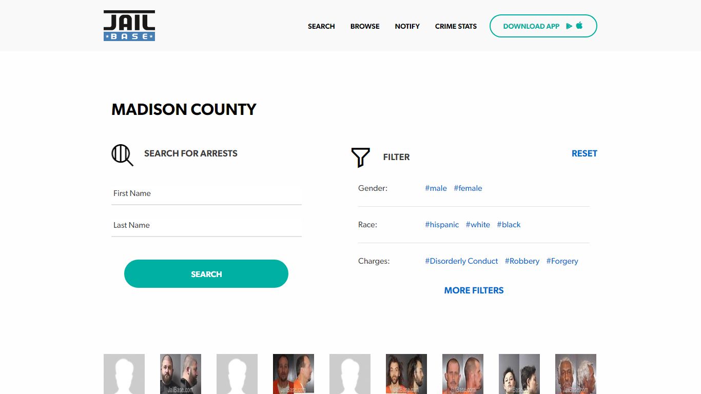 Madison County Jail Inmate Search and Mugshots | JailBase